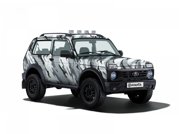 Lada Niva Bronto Белый Камуфляж Арктика